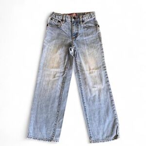 Vintage Old Navy Regular Jeans Kids Size 8 Medium Wash Denim Y2K Red Tag Skater